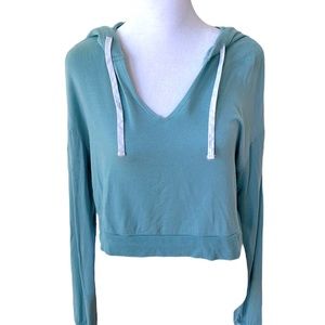 Colsie Light Blue Cropped Hoodie Size XS